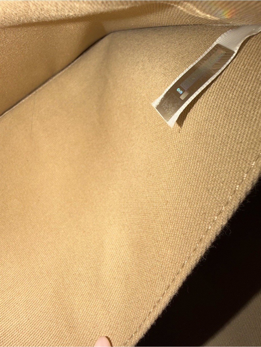 Chloe Woody Logo Cream Black Leather Canvas Tote Bag - Picture 3 of 5